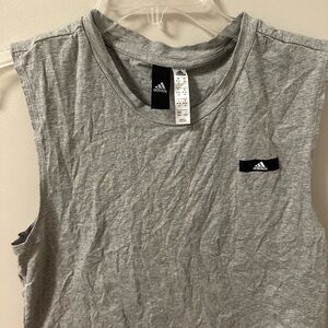 Adidas Women's Gray Sleeveless Top